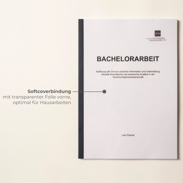 Bachelorarbeit drucken & binden Studyscript
